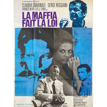 LA MAFFIA FAIT LA LOI Affiche de film- 120x160 cm. - 1968 - Claudia Cardinale, Franco Nero, Damiano Damiani