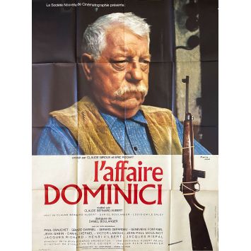 L'AFFAIRE DOMINICI Affiche de film- 120x160 cm. - 1973 - Jean Gabin, Victor Lanoux, Claude Bernard-Aubert