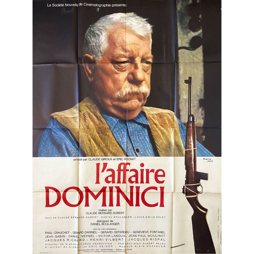 THE DOMINICI AFFAIR Movie Poster- 47x63 in. - 1973 - Claude Bernard-Aubert, Jean Gabin, Victor Lanoux