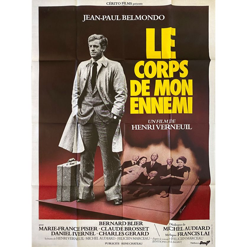 LE CORPS DE MON ENNEMI Affiche de film- 120x160 cm. - 1976 - Jean-Paul Belmondo, Henri Verneuil