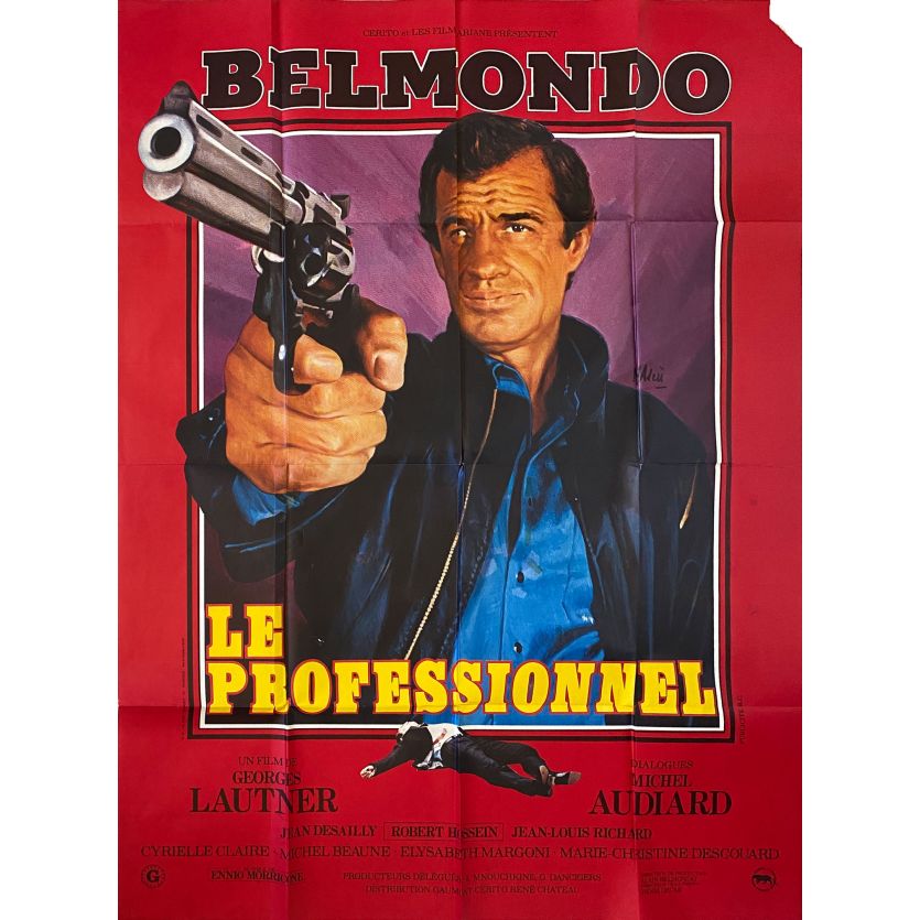 LE PROFESSIONNEL Affiche de film- 120x160 cm. - 1981 - Jean-Paul Belmondo, Georges Lautner