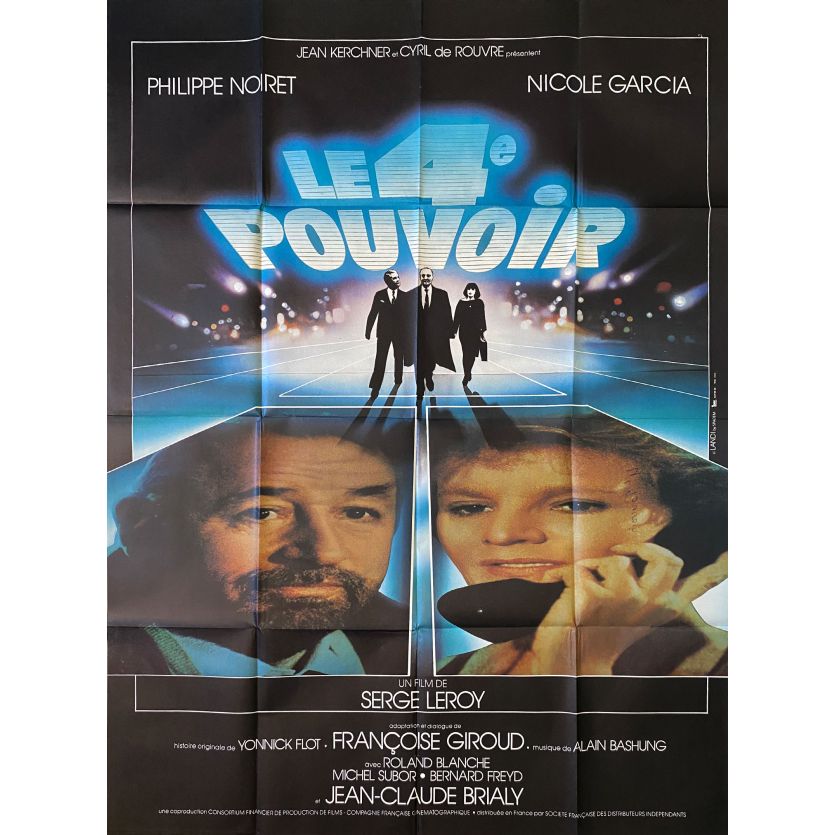 LE QUATRIEME POUVOIR Movie Poster- 47x63 in. - 1985 - Serge Leroy, Philippe Noiret