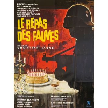 LE REPAS DES FAUVES Affiche de film- 120x160 cm. - 1964 - Francis Blanche, Christian-Jaque