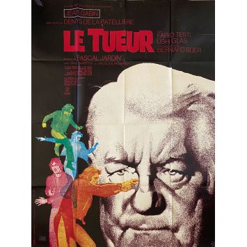 LE TUEUR Affiche de film- 120x160 cm. - 1972 - Jean Gabin, Denys de La Patellière