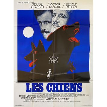 THE DOGS Movie Poster- 47x63 in. - 1979 - Alain Jessua, Gérard Depardieu
