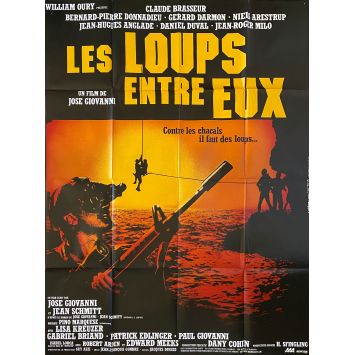LES LOUPS ENTRE EUX Movie Poster- 47x63 in. - 1985 - José Giovanni, Claude Brasseur