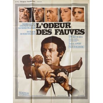 L'ODEUR DES FAUVES Affiche de film- 120x160 cm. - 1972 - Maurice Ronet, Richard Balducci