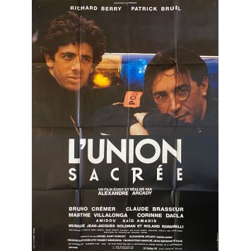 L'UNION SACREE Movie Poster- 47x63 in. - 1989 - Alexandre Arcady, Patrick Bruel