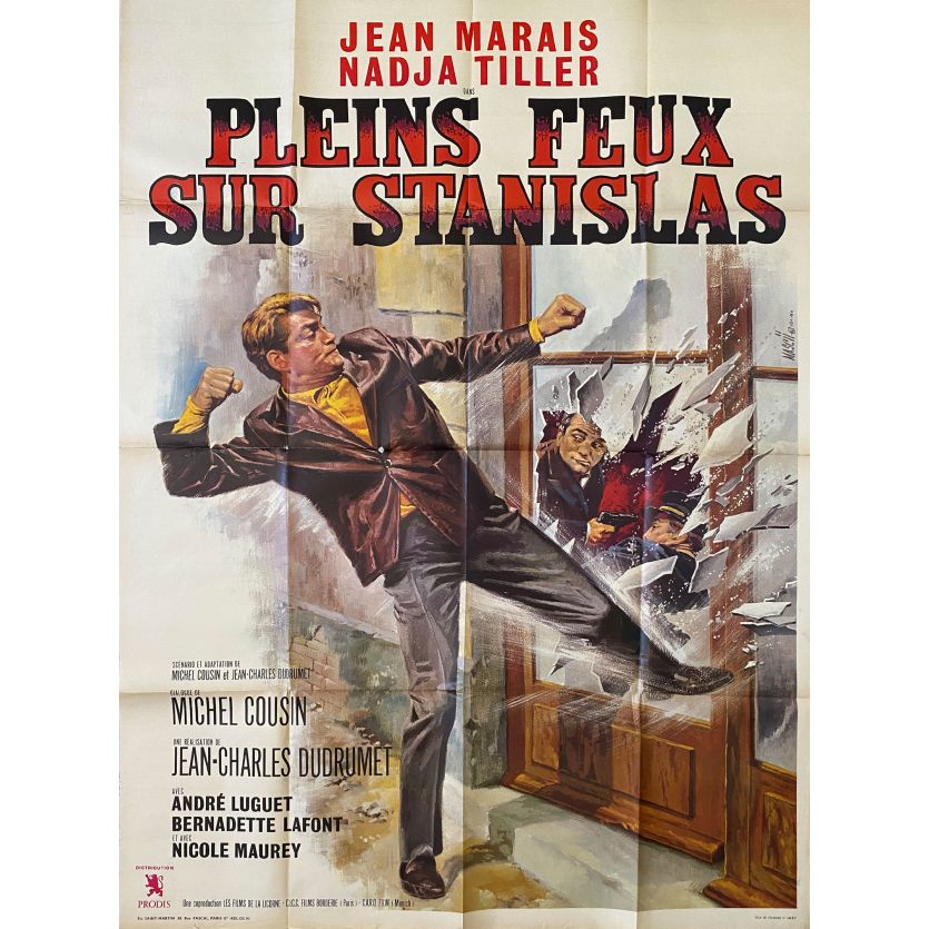 PLEINS FEUX SUR STANISLAS Affiche de film- 120x160 cm. - 1965 - Jean Marais, Jean-Charles Dudrumet