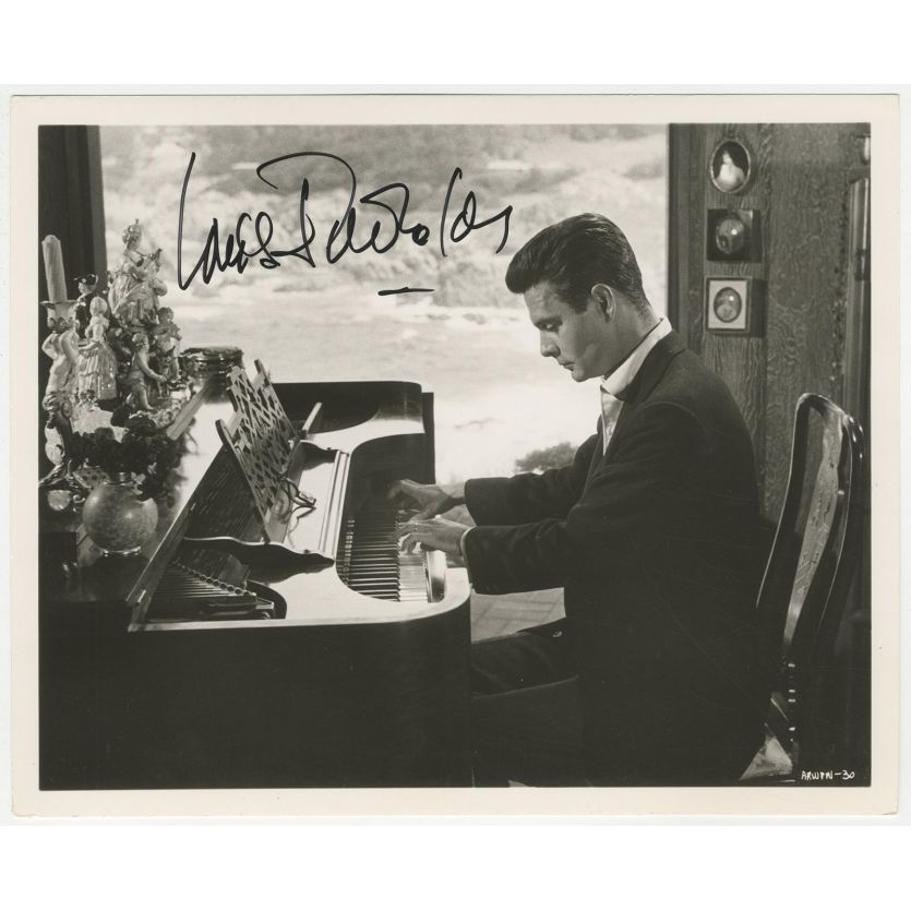 JULIE DeLuxe Signed Photo by LOUIS JOURDAN- 8x10 in. - 1956
