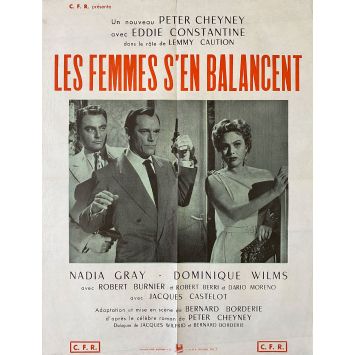 LES FEMMES S'EN BALANCENT Affiche de film- 45x65 cm. - 1954 - Eddie Constantine, Bernard Borderie