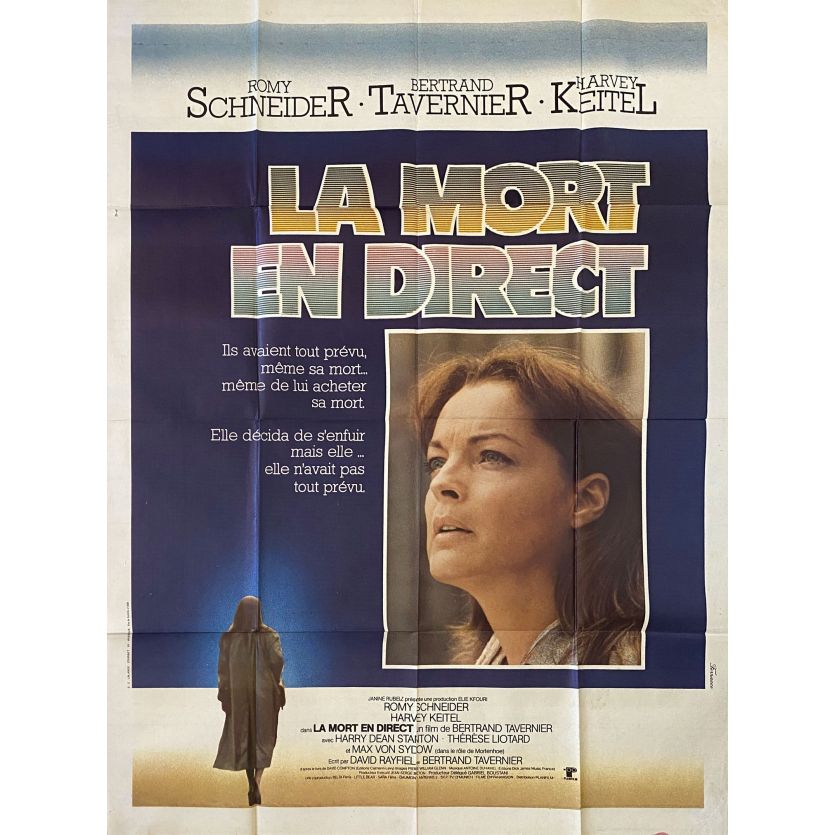 DEATH WATCH Movie Poster- 47x63 in. - 1980 - Bertrand Tavernier, Romy Schneider, Harvey Keitel