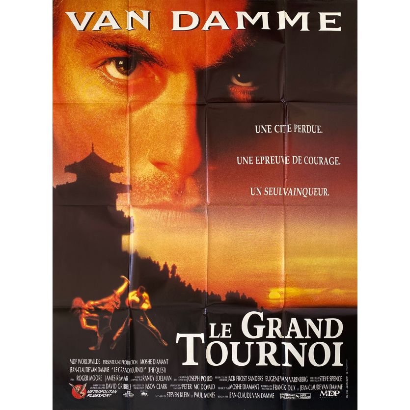 LE GRAND TOURNOI Affiche de film- 120x160 cm. - 1996 - Roger Moore, Jean-Claude Van Damme