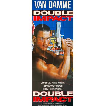 DOUBLE IMPACT Affiche de film- 80x240 cm. - 1991 - Jean-Claude Van Damme, Sheldon Lettich DOUBLE IMPACT Affiche de film- 80x240 cm. - 1991 - Jean-Claude Van Damme, Sheldon Lettich