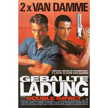 DOUBLE IMPACT Movie Poster- 23x33 in. - 1991 - Sheldon Lettich, Jean-Claude Van Damme