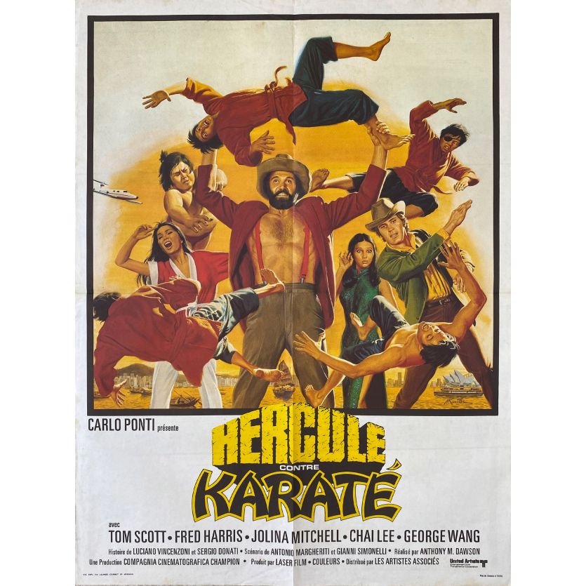 HERCULE CONTRE KARATE Affiche de film- 60x80 cm. - 1973 - Alberto Terracina, Antonio Margheriti