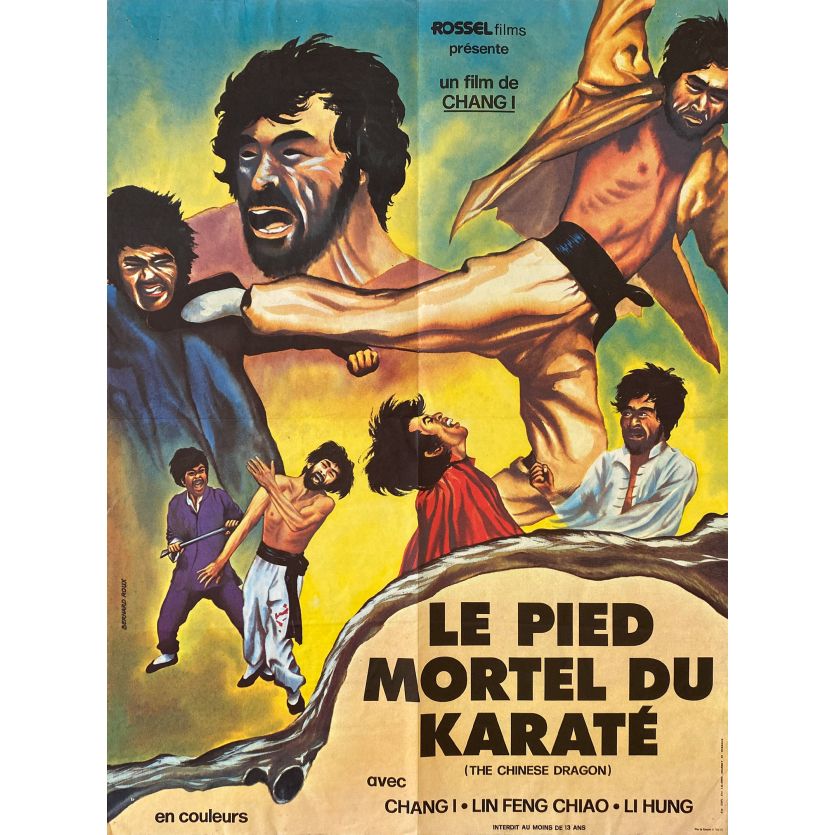 LE PIED MORTEL DU KARATE Affiche de film- 60x80 cm. - 1973 - Feng-Jiao Lin, Yi Chang