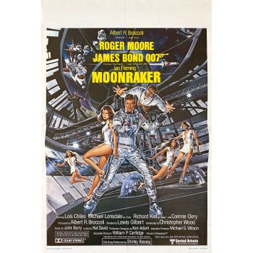 MOONRAKER Movie Poster- 14x21 in. - 1979 - James Bond, Roger Moore