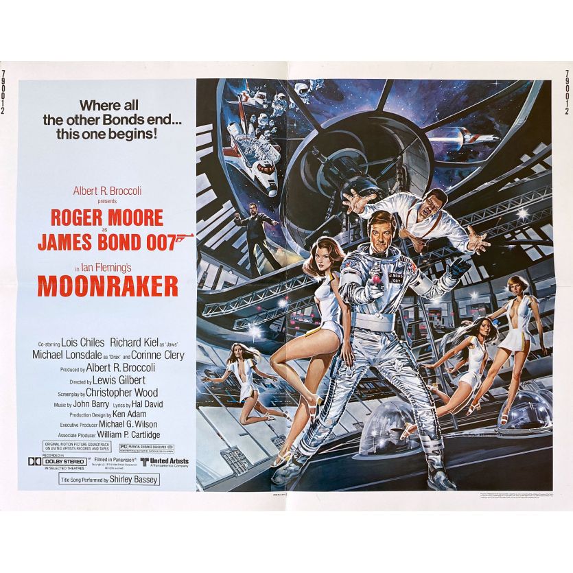MOONRAKER Affiche de film- 55x71 cm. - 1979 - Roger Moore, James Bond