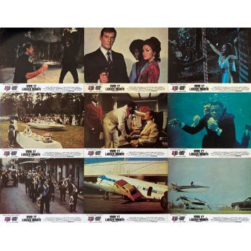 LIVE AND LET DIE Lobby Cards x9 - Set B - 9x12 in. - 1973 - James Bond, Roger Moore