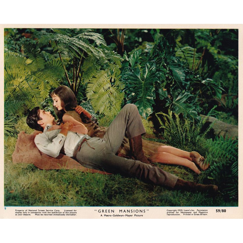 GREEN MANSIONS Movie Still N0 - 8x10 in. - 1959 - Mel Ferrer, Audrey Hepburn, Anthony Perkins