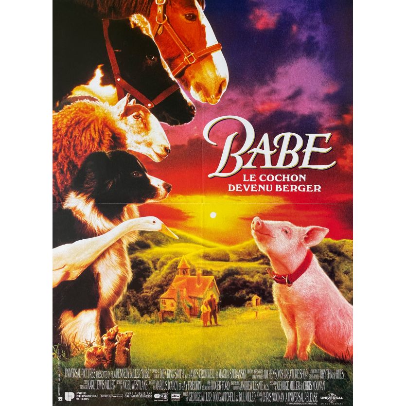 BABE Affiche de film- 40x54 cm. - 1995 - James Cromwell, Chris Noonan