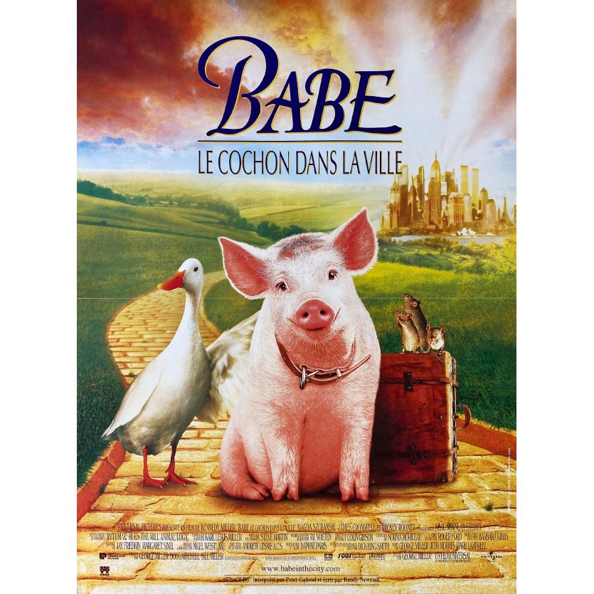 BABE LE COCHON DANS LA VILLE Affiche de film- 40x54 cm. - 1998 - Magda Szubanski, George Miller