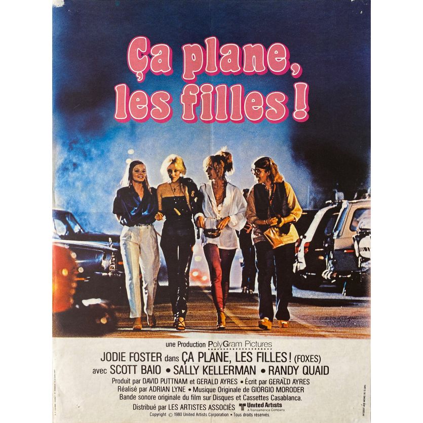 CA PLANE LES FILLES Affiche de film- 40x54 cm. - 1980 - Jodie Foster, Adrian Lyne