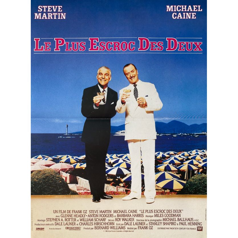 LE PLUS ESCROC DES DEUX Affiche de film- 40x54 cm. - 1988 - Steve Martin, Michael Caine, Frank Oz