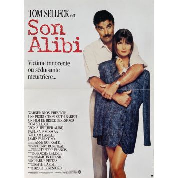HER ALIBI Movie Poster- 15x21 in. - 1989 - Bruce Beresford, Tom Selleck