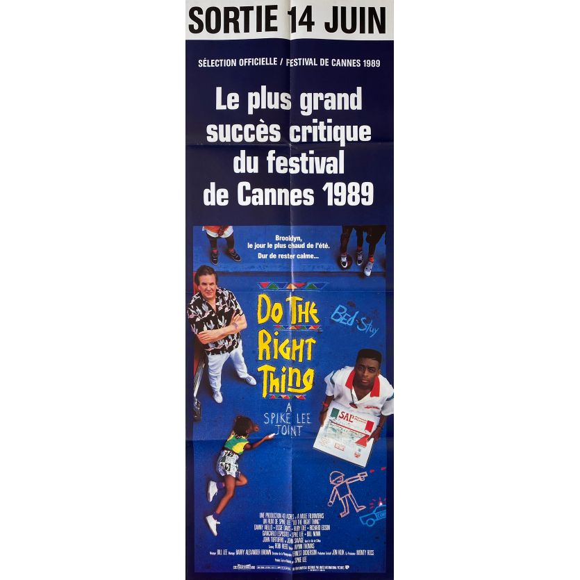 DO THE RIGHT THING Movie Poster- 23x63 in. - 1989 - Spike Lee, Danny Aiello