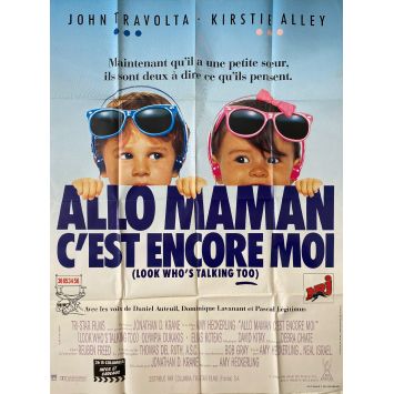 ALLO MAMAN C'EST ENCORE MOI Affiche de film- 120x160 cm. - 1990 - John Travolta, Amy Heckerling