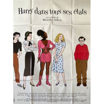 HARRY DANS TOUS SES ETATS Affiche de film- 120x160 cm. - 1997 - Julia Louis-Dreyfus, Woody Allen