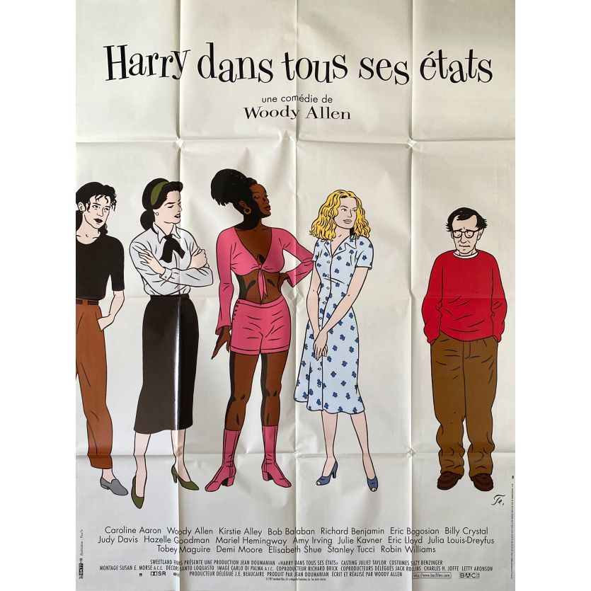 DECONSTRUCTING HARRY Movie Poster- 47x63 in. - 1997 - Woody Allen, Julia Louis-Dreyfus