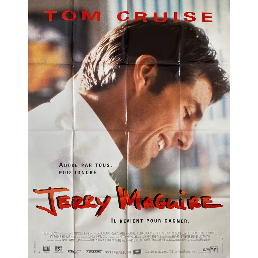 JERRY MAGUIRE Movie Poster- 47x63 in. - 1996 - Cameron Crowe, Tom Cruise