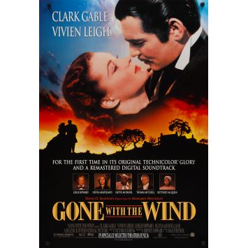 GONE WITH THE WIND Movie Poster- 27x40 in. - 1939/R1990 - Victor Flemming, Clark Gable