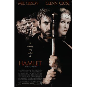 HAMLET (Gibson) Affiche de film- 69x102 cm. - 1990 - Glenn Close, Mel Gibson