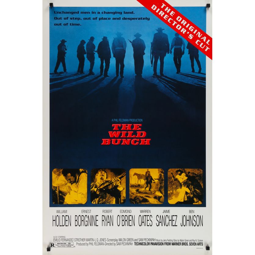LA HORDE SAUVAGE Affiche de film- 69x102 cm. - 1969/R1990 - Robert Ryan, Sam Peckinpah
