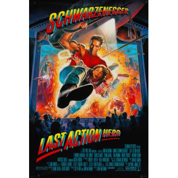 LAST ACTION HERO Movie Poster- 27x40 in. - 1993 - John McTiernan, Arnold Schwarzenegger