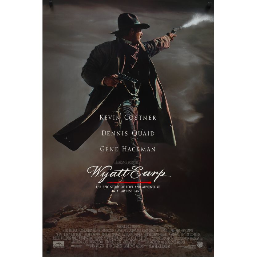 WYATT EARP Movie Poster- 27x40 in. - 1994 - Lawrence Kasdan, Kevin Costner