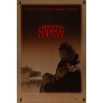 BRIDGES OF MADISON COUNTY advance Movie Poster- 27x40 in. - 1995 - Clint Eastwood, Meryl Streep