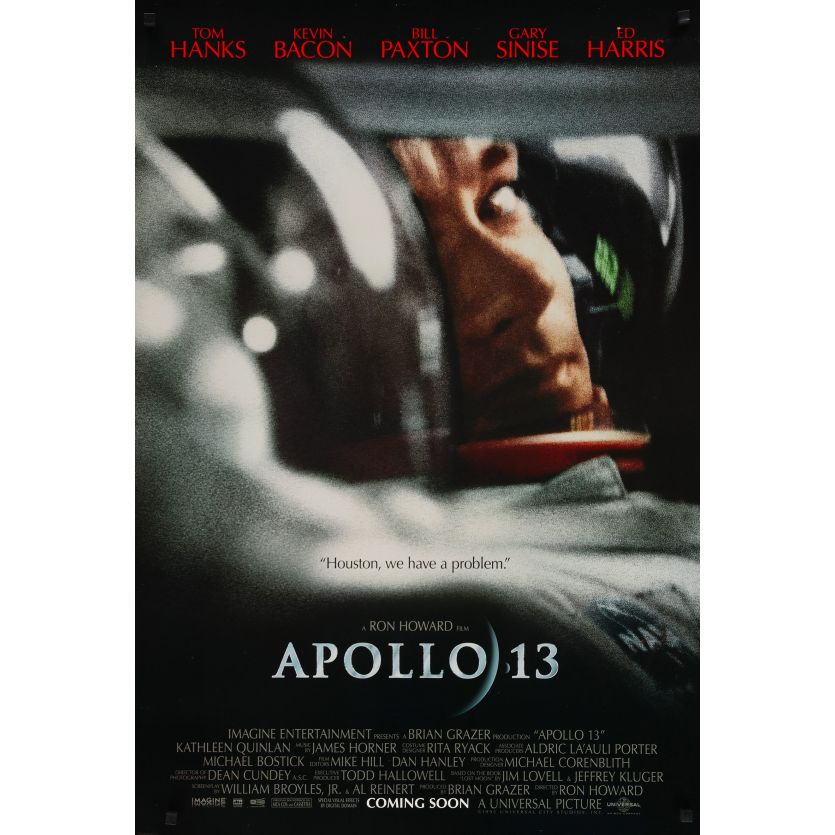 APOLLO 13 Affiche de film- 69x102 cm. - 1995 - Tom Hanks, Ron Howard