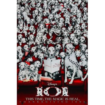 101 DALMATIENS Affiche de film- 69x102 cm. - 1996 - Glen Close, Stephen Herek 101 DALMATIENS Affiche de film- 69x102 cm. - 1996 - Glen Close, Stephen Herek