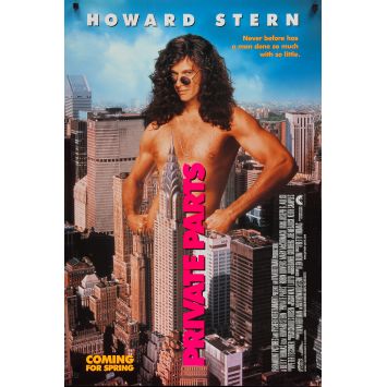 PRIVATE PARTS Movie Poster- 27x40 in. - 1997 - Betty Thomas, Howard Stern