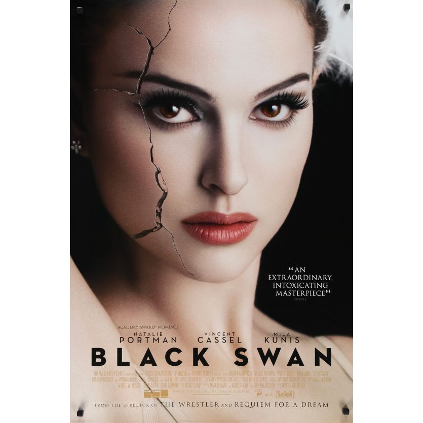 BLACK SWAN Affiche de film Style F - 69x102 cm. - 2010 - Natalie Portman, Darren Aronofsky