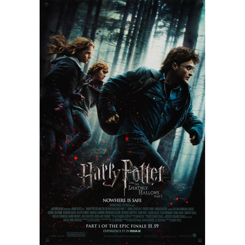 HARRY POTTER ET LES RELIQUES DE LA MORT 1E PARTIE Affiche de film- 69x102 cm. - 2010 - Daniel Radcliffe, David Yates