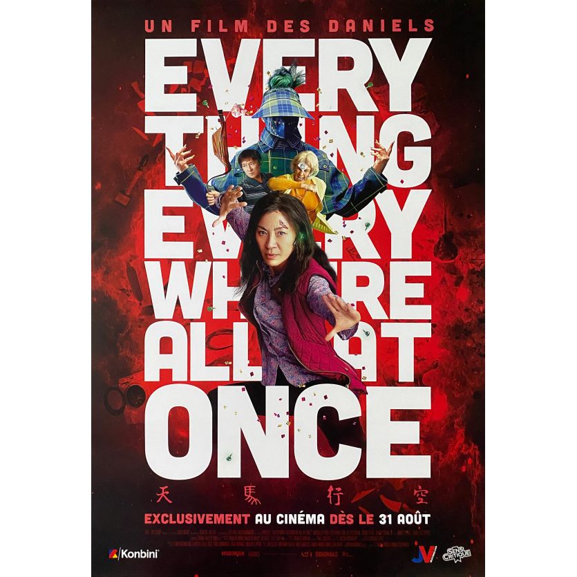 EVERYTHING EVERYWHERE ALL AT ONCE Affiche de film- 40x60 cm. - 2022 - Michelle Yeoh, Dan Kwan