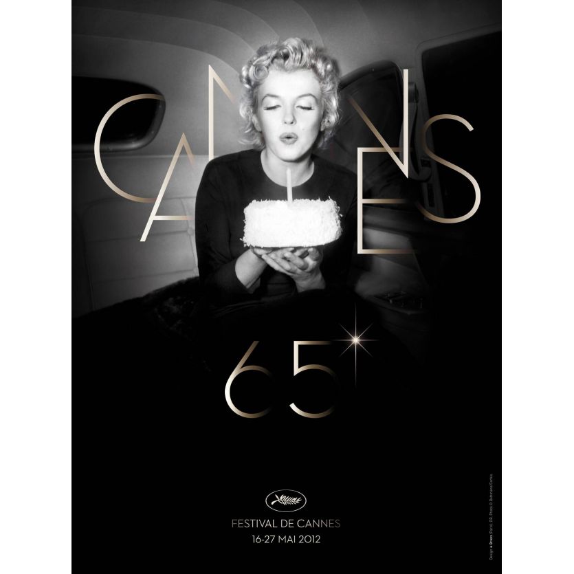 FESTIVAL DE CANNES 2012 Movie Poster- 23x32 in. - 2012 - Marilyn Monroe, 0