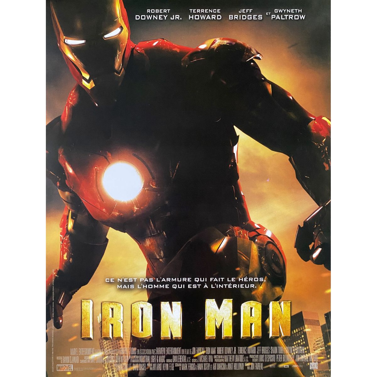 Original Iron Man Movie Poster - Marvel - Robert Downey Jr.