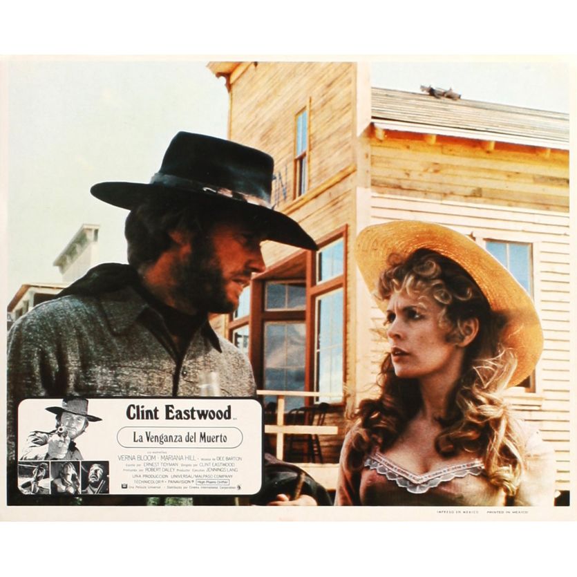 HIGH PLAINS DRIFTER Mexican Lobby Card N1 11x14 - 1973 - Clint Eastwood, Verna Bloom